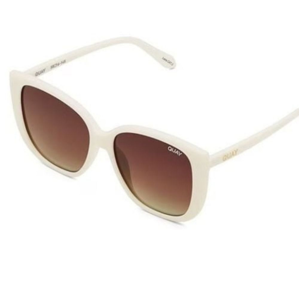 Quay Australia Ever After Polarized Sunglasses- White